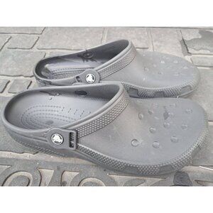 Crocs Unisex Classic Clogs BLACK Men's 10 Comfortable